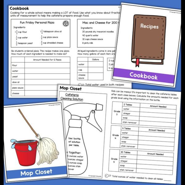 escape the school end of the year 4th 5th grade math escape room activity